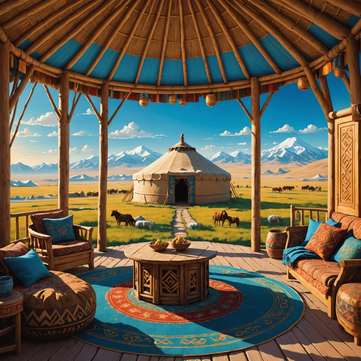 Народные мотивы: этнические песни и их значение в казахской национальной культуре